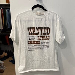 Mens Golden Goose Austin Texas western Wanted Graphic Tee